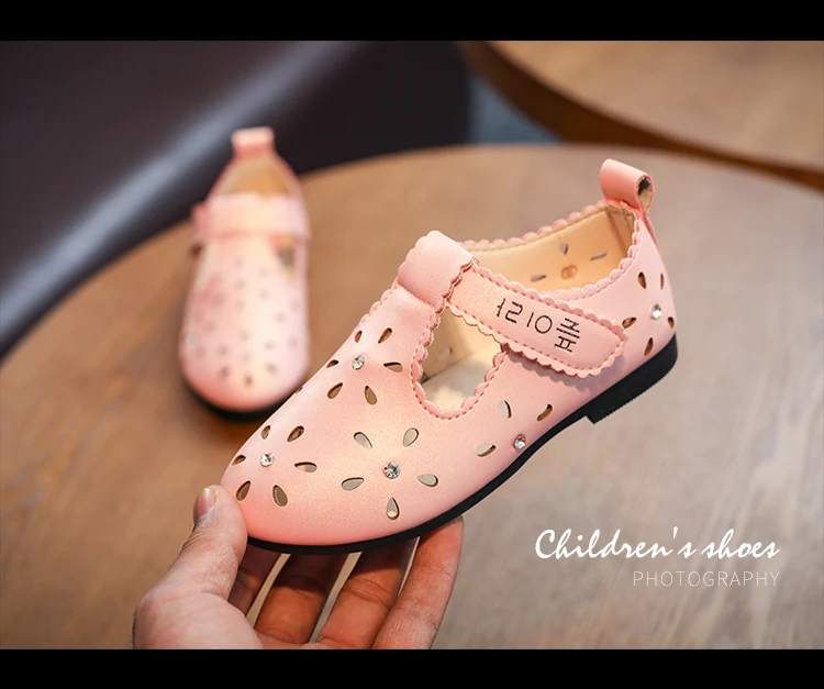 Mumoresip/новая обувь для девочек Детская летняя обувь детские сандалии для девочек 13-22 см принцесса вырезы Стразы Свадебная вечеринка обувь