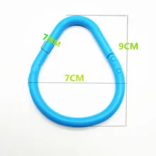 5 шт Двойная Пряжка высокая прочность пластиковое открытие забавное кольцо многофункциональное кольцо пряжки свободное кольцо в форме листика Пряжка связующее кольцо