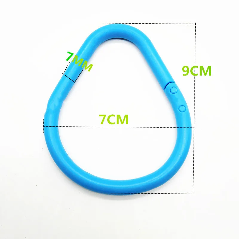 

5pcs Double Buckle High Toughness Plastic Opening Ring Card Ring Multi-function Buckle Ring Loose-leaf Ring Buckle Binder Ring