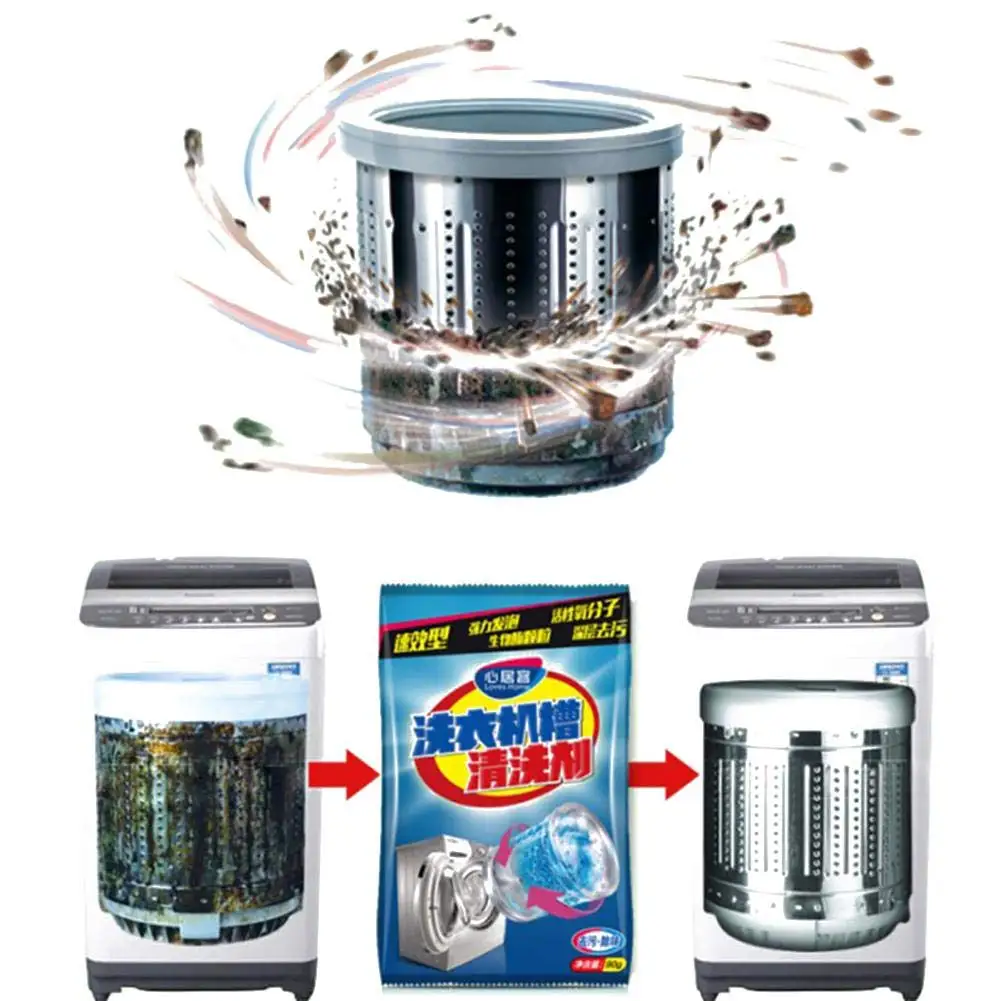 

90g Laundry Cylinder Cleaner Detergent Cleaning Media Machine Cleaners Effective Decontamination Washing Machine Tank Cleaning