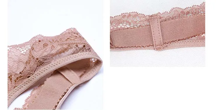 Queenral Plus Size Bras For Women 46 48 50 CDE Cup Bralette Push Up Bra Underwear Brassiere Sexy Lace Lingerie Wire Free Bra    