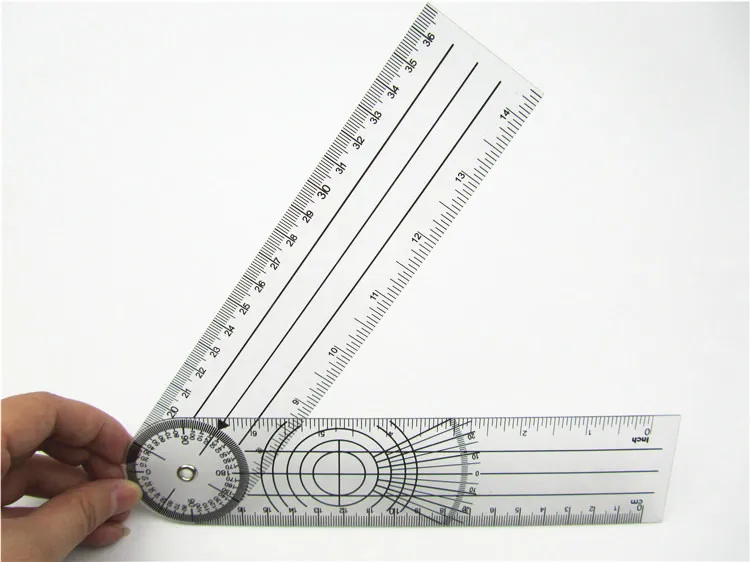 Медицинская линейка, угловая линейка Гониометр спинальный Гониометр, 5 шт./лот