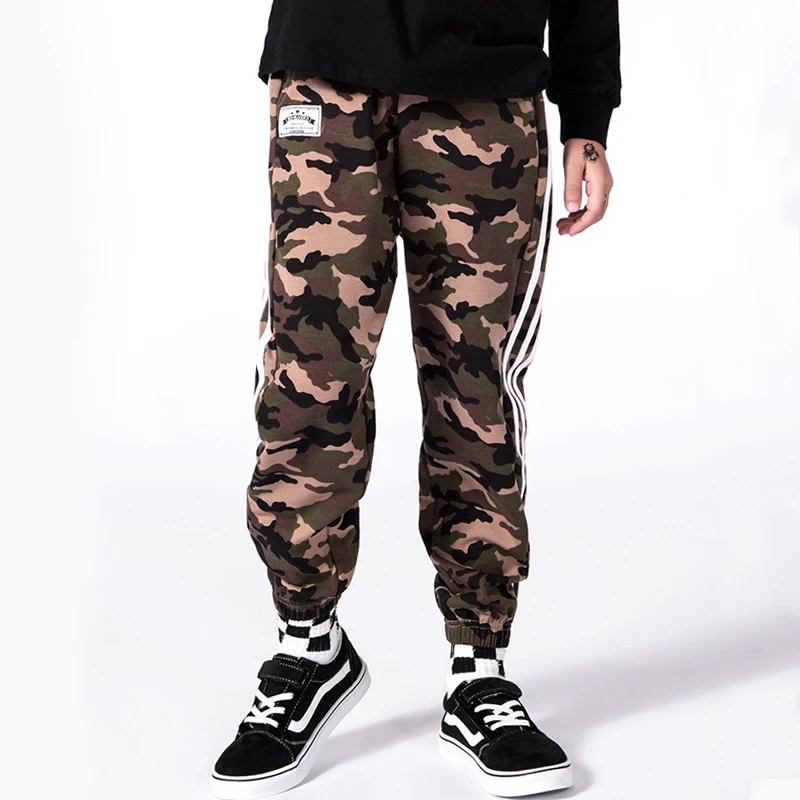

5-12 Yrs Boys Pants Spring Autumn Kids Camouflage Trousers Cotton Teenage Boy Camo Trousers Casual Boys Military Cargo Trousers