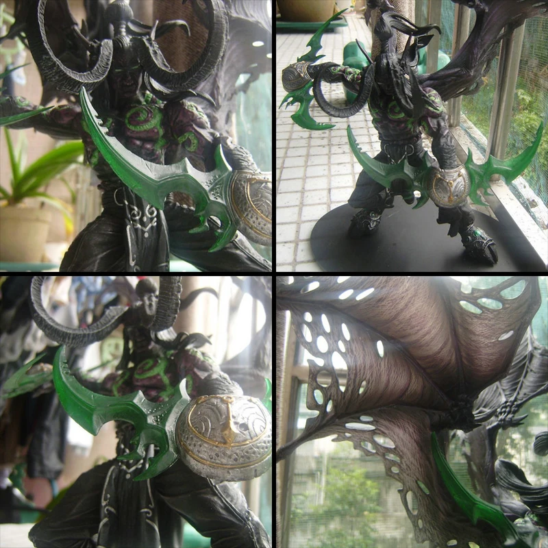 29CM Demon Form Illidan Action Figures Toys Dota 2 PVC Figures Resin Collection Model Toy Gifts Dol