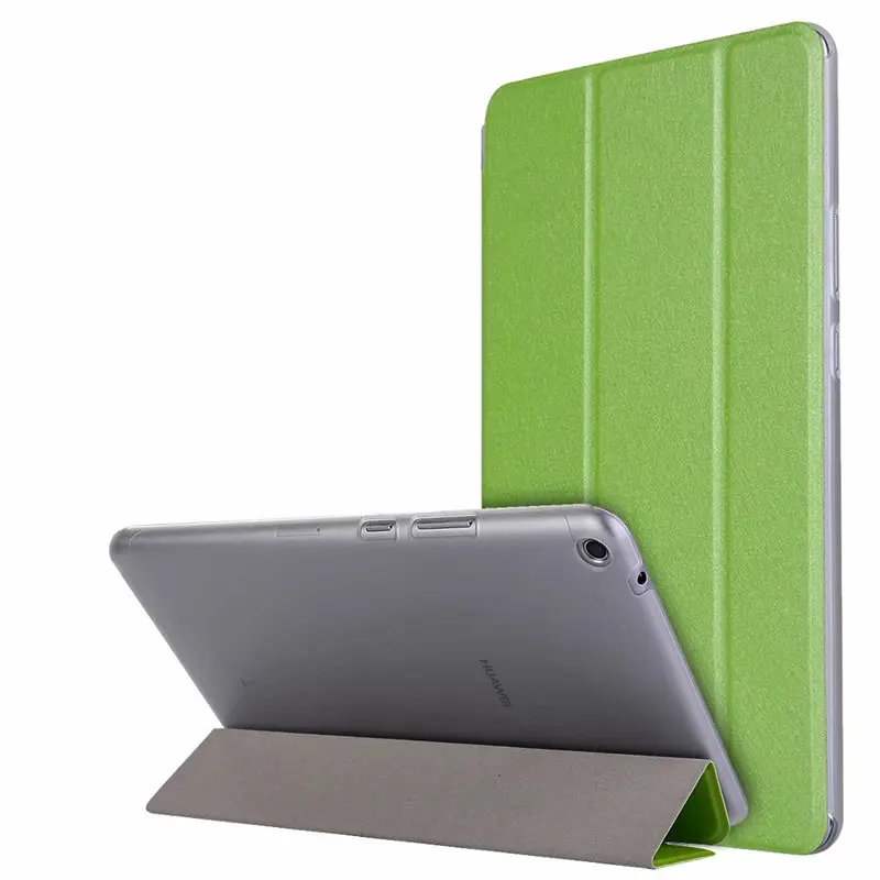 Подставка из искусственной кожи чехол для huawei MediaPad T3 8,0 KOB-L09/KOB-W09 8 дюймов чехол для планшета huawei Honor Play Pad 2 8,0 Fundas - Цвет: Light Green