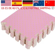 Детский комбинированный Поролоновый напольный игровой коврик для ползания, детский игровой коврик, домашние мягкие Развивающие коврики-пазлы