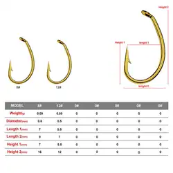 200 шт рыболовные крючки зазубренный крючок для рыбы 8 #/12 # высокоуглеродистой Сталь Brown крючок пресная вода, морская вода озеро река, пруд