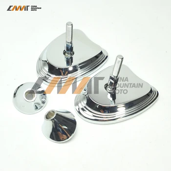 

Chrome Inner Fairing Mount Side Rear Mirrors case for Harley Street Glide 2014-2017