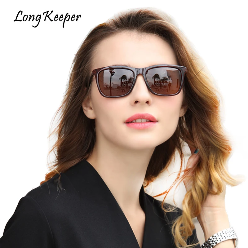

LongKeeper Polarized Sunglasses for Men Women High Quality Square Male Driving Sun Glasses Eyewears 2018 New Hot