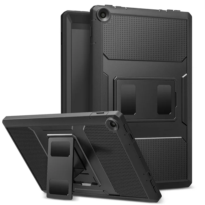 Чехол MoKo для нового планшета Amazon Fire HD 10(7 поколение, выпуск /)-[сверхпрочный] ударопрочный чехол на весь корпус - Цвет: Black