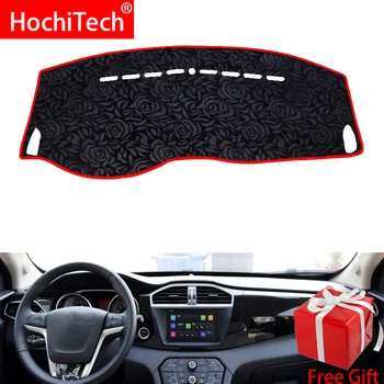 

Rose Pattern Non-slip Dashmat Dash Mat Dashboard Cover Pad Cover Carpet Car Sticker for MG GS 2015 2016 Car Styling