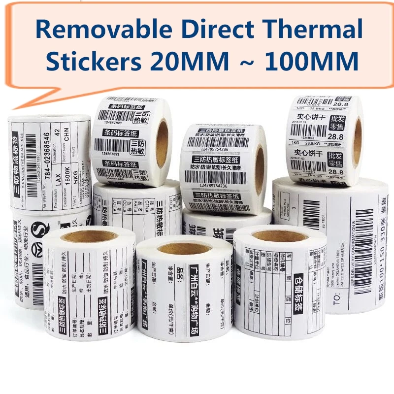 removable direct thermal labels