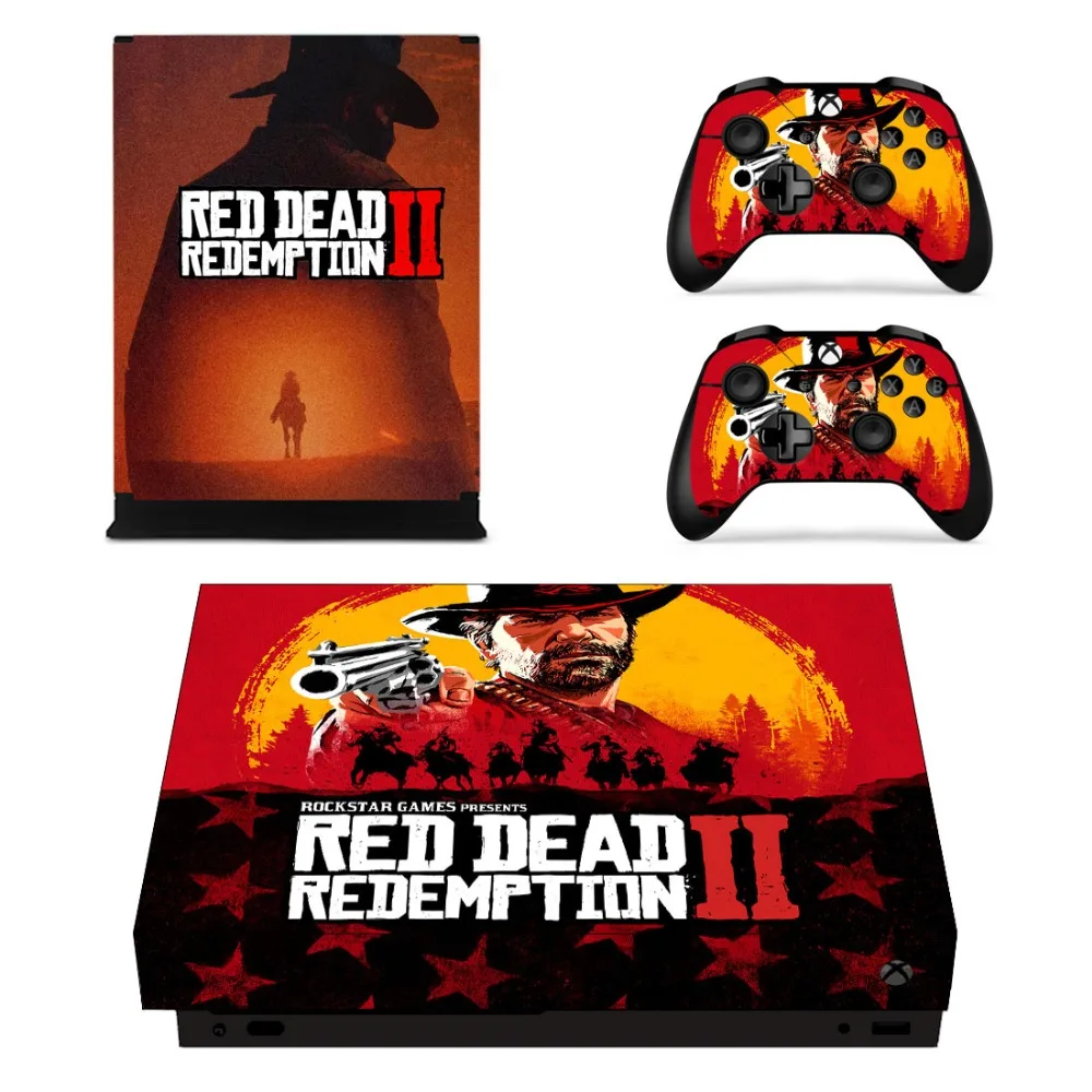 

Red Dead Redemption 2 Faceplates Skin Console & Controller Decal Stickers for Xbox One X Console + Controller Skin Sticker