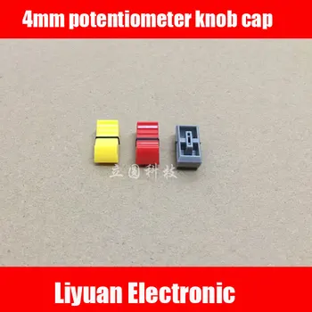 

90pcs 3 color mixer straight slide potentiometer knob cap fader plastic cap sliding potentiometer matching cap 4mm