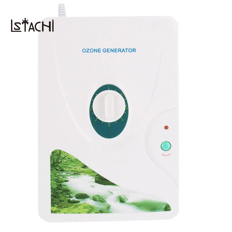 

LSTACHi 600mg/h Portable Ozone Generator Wheel Timer Air Purifiers Ozonator Oil Vegetable Meat Fresh Purify Air Water