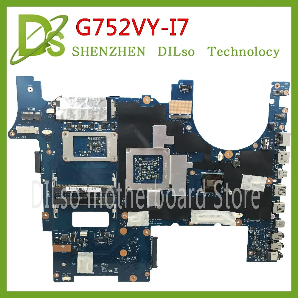  KEFU G752VY For ASUS G752VS G752V G752VM G752 G752VY Laptop motherboard GTX980M-4G i7-6700HQ CPU wo