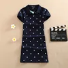 New Fashion Polo 2022 Floral Print Party Casual Dress T Shirt Summer Mini Women Slim Vestidos Cotton Robe Ete Femme Elegant ► Photo 1/6