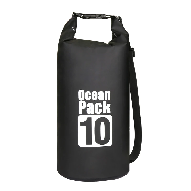 10л Водонепроницаемый сухой мешок для хранения пакет мешок для плавания открытый Каякинг каноэ речной треккинг катание на лодках - Цвет: 10L Black