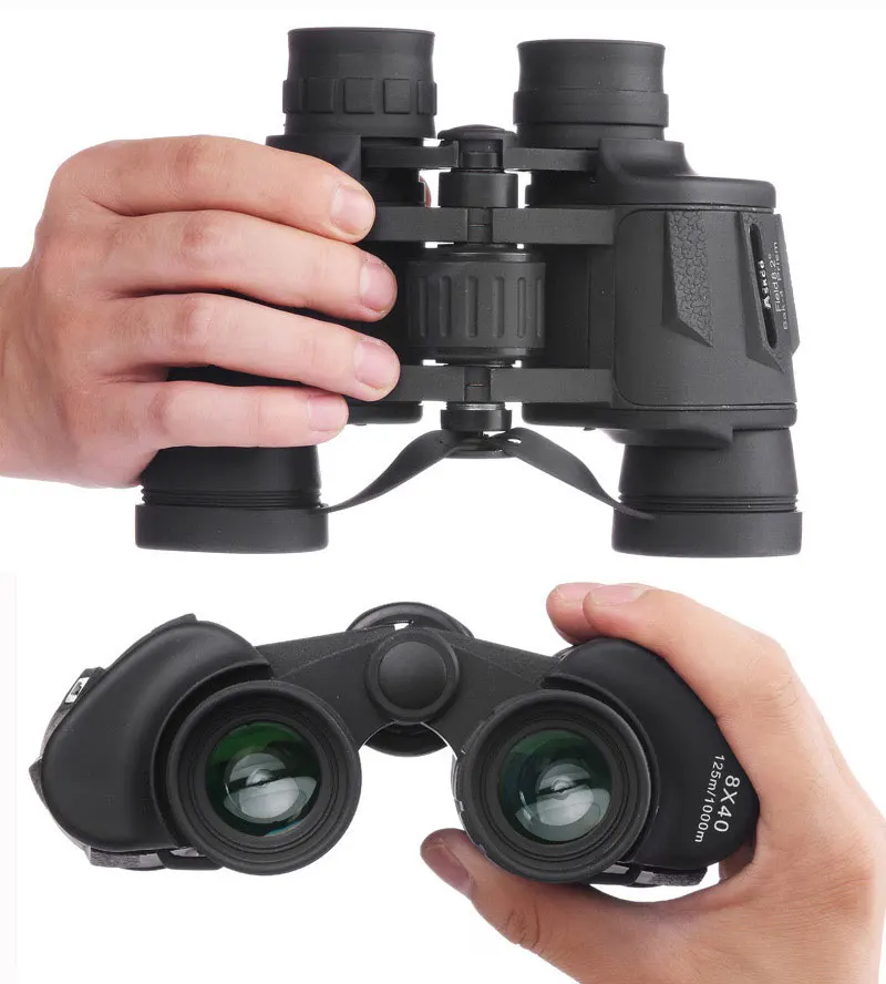 Esportes ao ar hd à Prova Alta Vezes Dwaterproof Água Portátil Binóculos Telescópio Caça Visão Clara Turismo Livre Ocular Fmc 8x40 6 High Quality Ferramenta