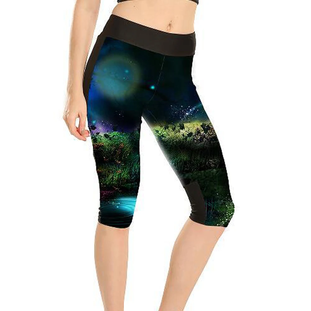 Plus Size Rainbow Horse Print Elastic Womens Capris S To 4xL 3D Print Summer Casual Elastic Breathable Pants 3 Patterns Plus Size Rainbow Horse Print Elastic Womens Capris S To 4xL 3D Print Summer Casual Elastic Breathable Pants 3 Patterns