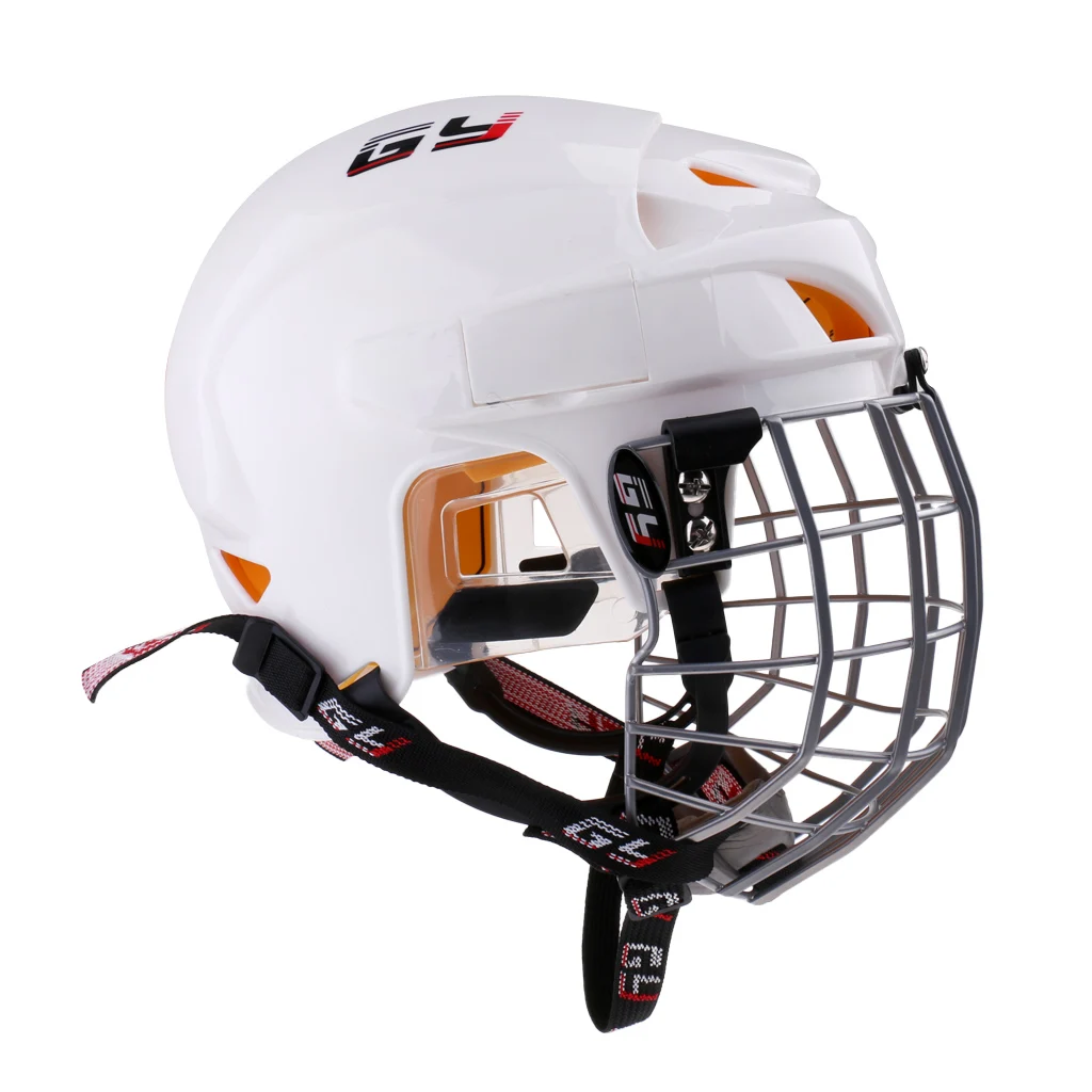 Ice Hockey Helmet Soft EVA Liner with Cage for Player Hockey Face