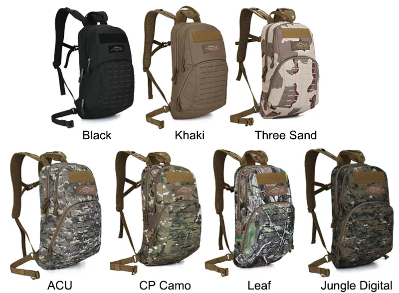 Militar do Exército Mochila de Acampamento Esportes ao ar Equitação Bolsa Viagem Molle Tático Bolsas Caminhadas Ciclismo Livre Náilon Xa506wa 7 esportes ao ar livre náilon bolsa xa506wa