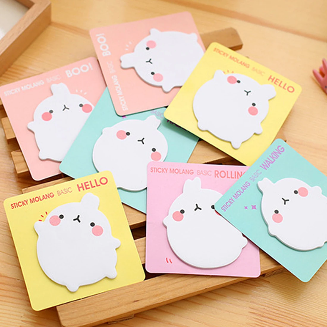 

FangNymph Cute Sticky Notes Sticker Bookmarker Rabbit Self-Adhesive Memo Pad Hoom School Office Supplies