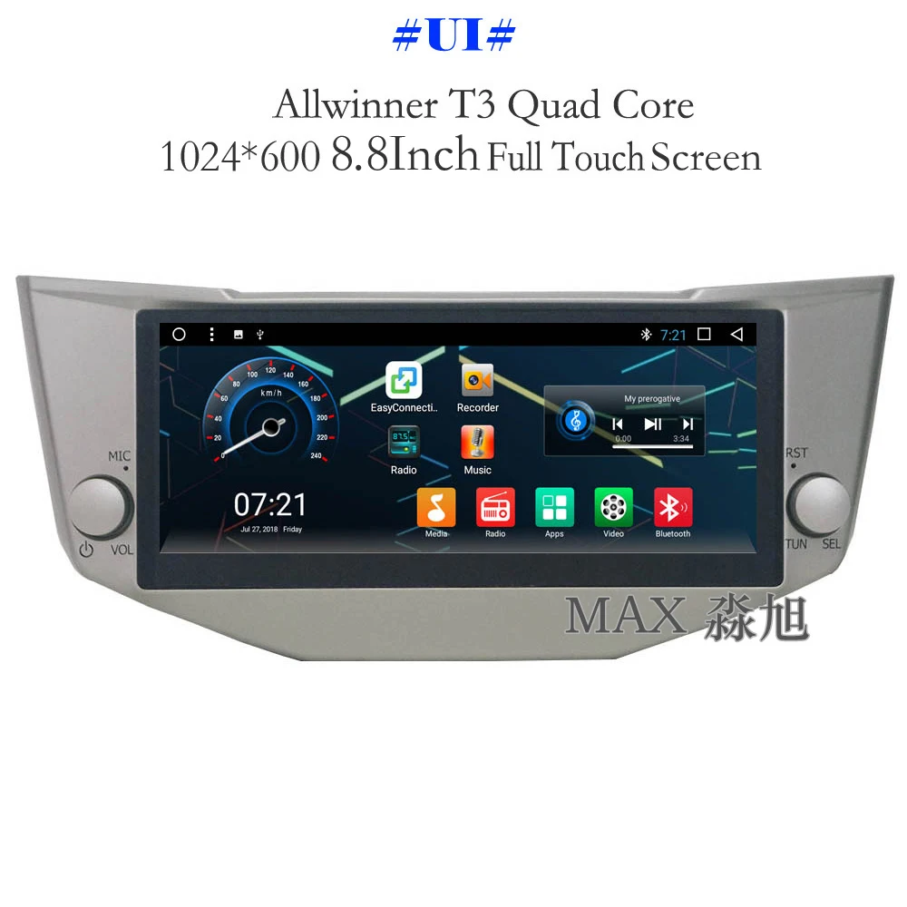 Cheap MAX  Android 8.1.0 GPS Navigation System For Lexus RX330/RX200/RX350 Car Radio RDS Bluetooth Call/Music WiFi 4G SWC Free Map 1