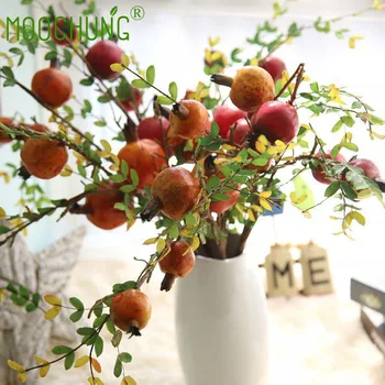 

Artificial Pomegranate Fruits Spray Fake Berries On Stems For Holiday Festival Home Decor Centerpiece Artificial Plants