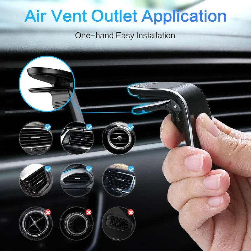 

Stand Magnet Support Cell in Car GPS For iPhone XS Max Samsung Car Phone Holder Magnetic Air Vent Mount Mobile Smartphone