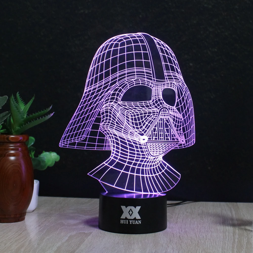 Звездные войны лампа новая BB 8 3D Сокол Миллениум LED Новинка ночные светильники USB
