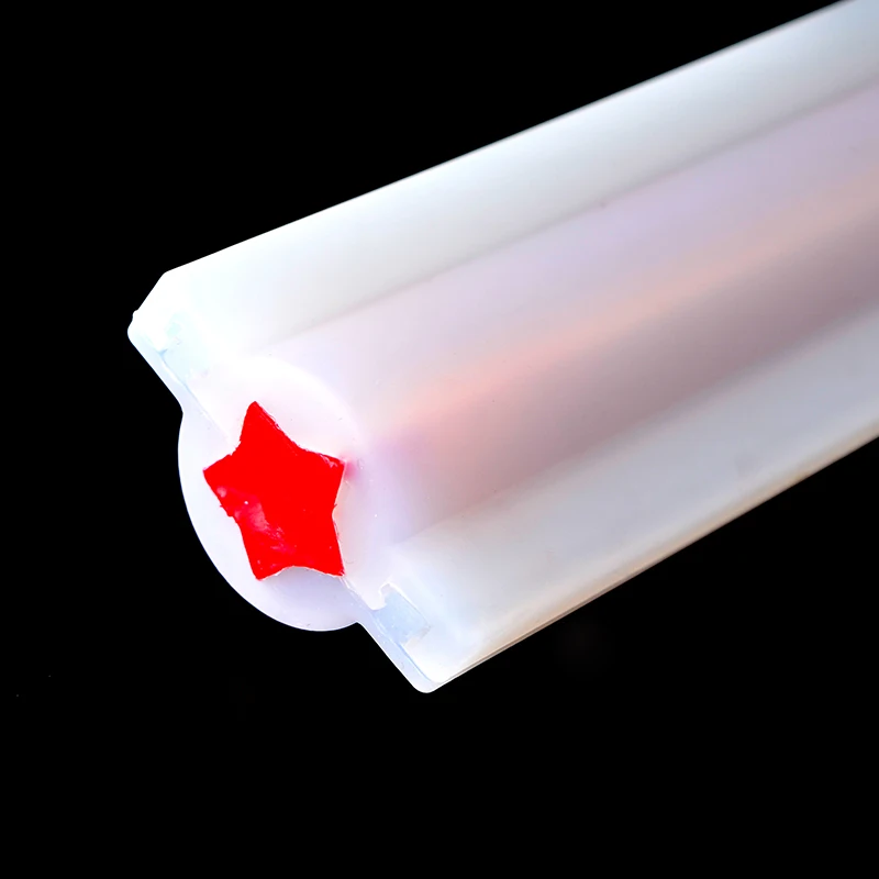 

Silicone Soap Mold Tube Mould DIY Handmade Star Column Pipe Shape Crystal Glue Mould Random Color