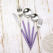 Набор столовых приборов из нержавеющей стали 18/8 24 шт.|korean cutlery