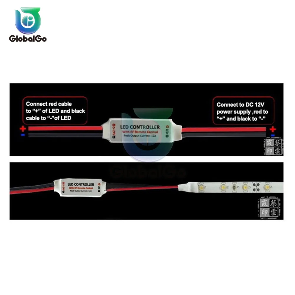 8 режимов 12V светодиодный RF Беспроводной дистанционного Управление переключатель светильник модулятор мини затемнитель с дистанционным управлением Управление; светодиодный полосы светодиодный Управление; инструмент