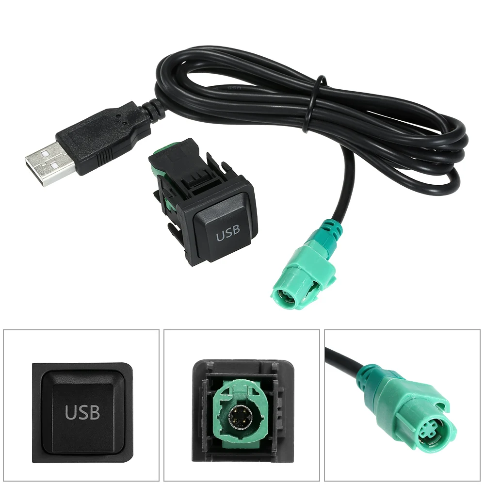 KKMOON 130 см USB аудиосистема кабель адаптер CD плеер радио провод подходит для