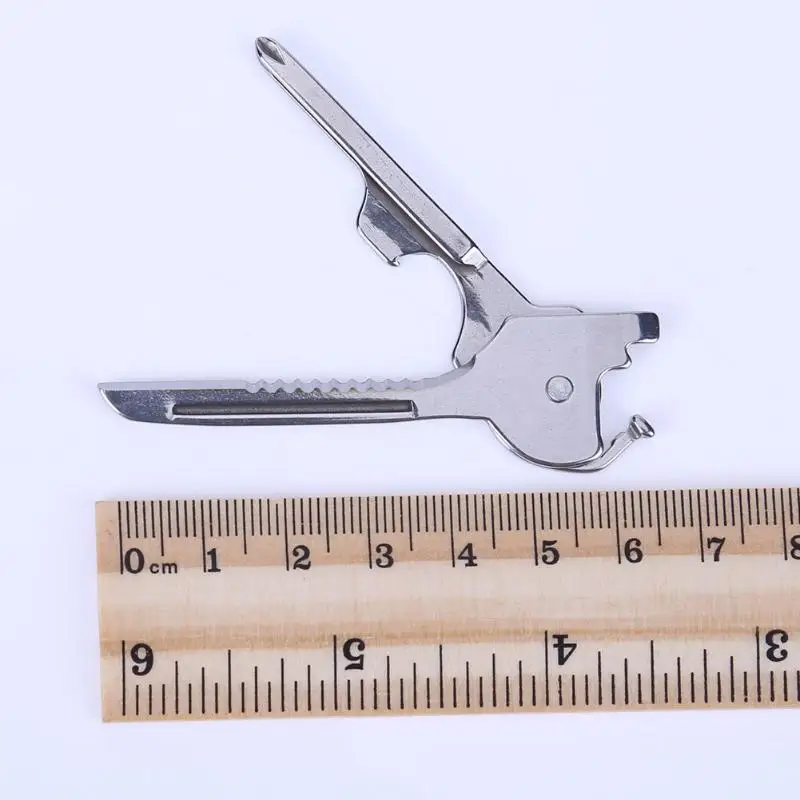 

EDC Mini Swiss Knife Camping Screwdriver Pocket Folding Knifes Swiss Multitool Key Ring Chain Pocket Stainless Steel Multi Tool