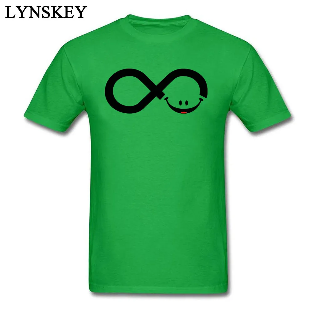 Classic Design Tops T Shirt O-Neck Summer/Autumn 100% Cotton Short Sleeve T-shirts for Boys infinity smile Design Tee Shirt infinity smile green