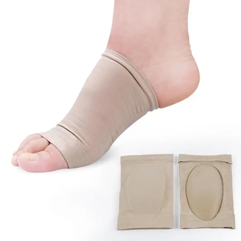 

1 Pair Unisex Foot Elastic Arch Support Band Pads Feet Compression Massage Correction Insole For Men Women Foot Brace