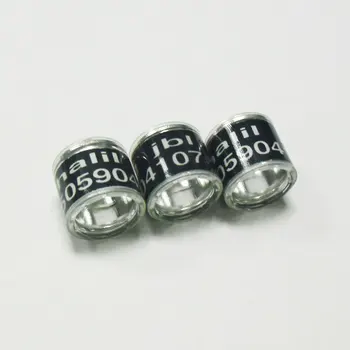 

400pc 8mm free shipping Aluminium with Plastic Pigeon Ring,free color