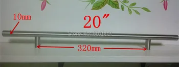 

(Diameter 10mm,Length:500mm) 20" 15pcs/lot Furniture Hardware Kitchen Cabinet Handle, Bar Pull Handle Stainless Steel T Handles