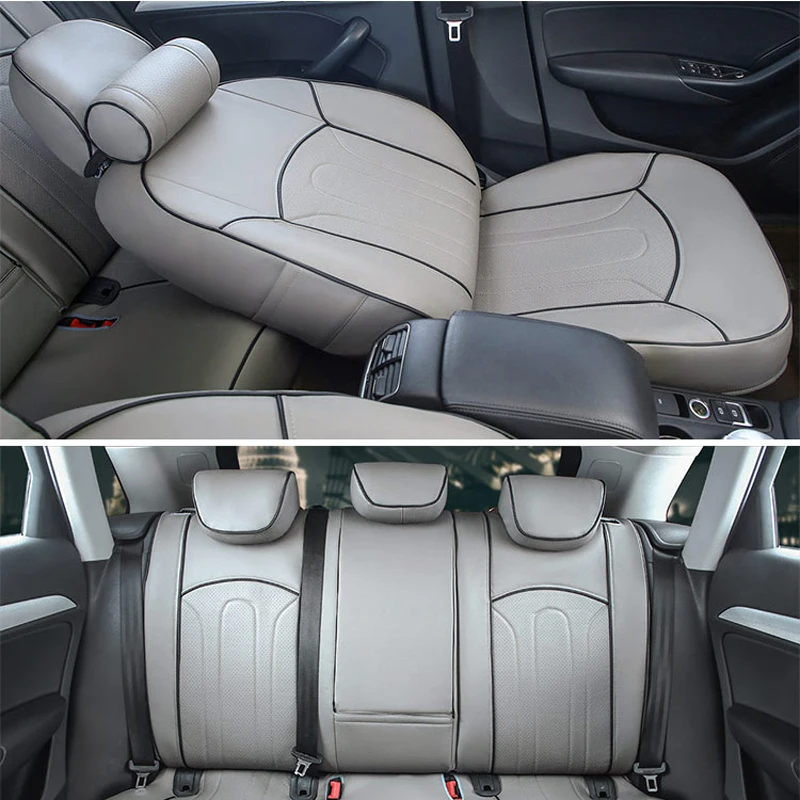 CARTAILOR PU Leather Seat Covers For Peugeot 607 2004 Car Accessories Front Rear Cover Decorative Cushion Supports In Automobiles