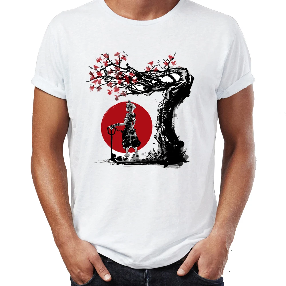 Мужская футболка Kingdom Hearts Sora Keyblade Gaming Art Awesome Tee | одежда