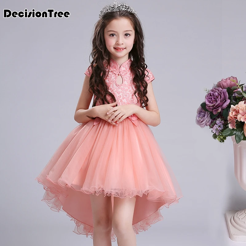 

2019 new baby girl lace dress chinese style cheongsam year gift children clothes kids dresses girls clothing wedding princess