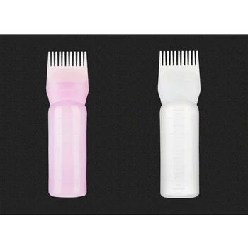 

3 Colors New Portable Hair Dyeing Treatment Oil Cream Shampoo Bottle Oil Coloring Dispensing Applicator Brush Tip Tool 120ML