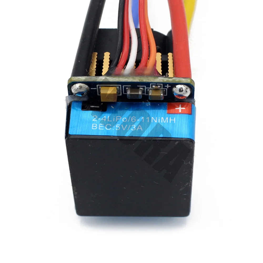 480A Waterproof Brushed ESC Speed Controller with 5V/3A BEC for 1/10 RC Crawler SCX10 D90 Traxxas Tamiya HSP RC Car - Image 5