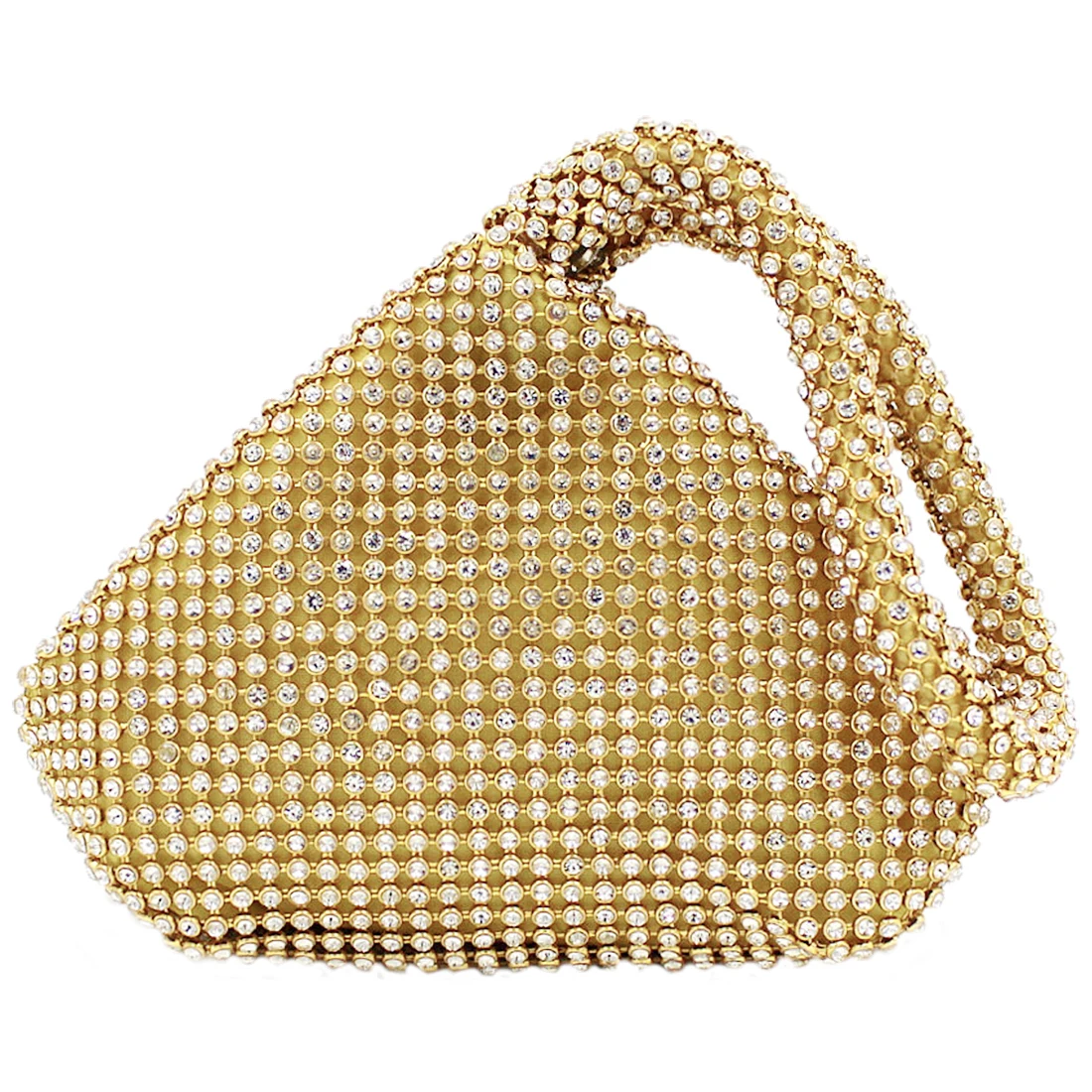 

Womens Fashion Full drill triangle Evening Bags Gold