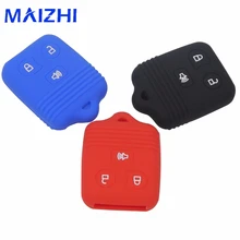 maizhi For FORD Silicone Remote Car Key Case Fob Cover 3 BTNS No Logo Car-styling