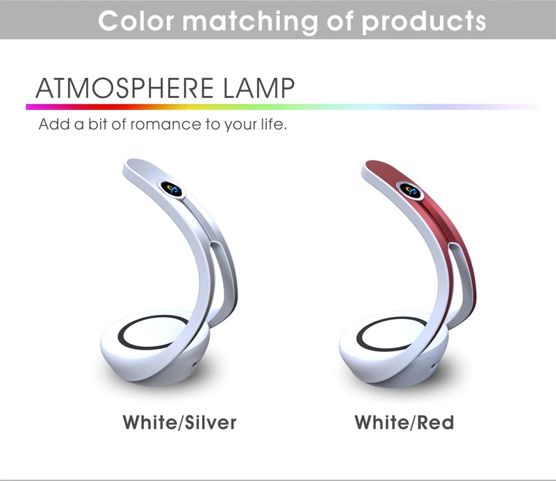 06Desk Lamp Stand Charger 10W Max Fast Charging Pad