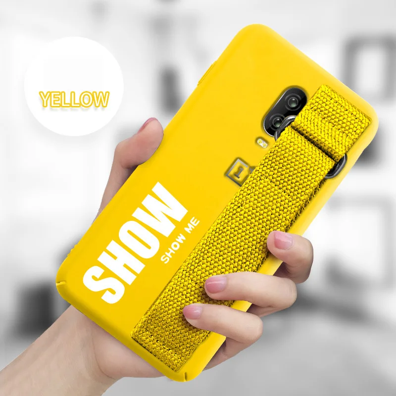

Case For Oneplus 5 5T6 6T Case Soft Silicone Matte Back Cover for One Plus 1+6 T 5 1+5 Hand Strap Case Funda Stand Phone Case