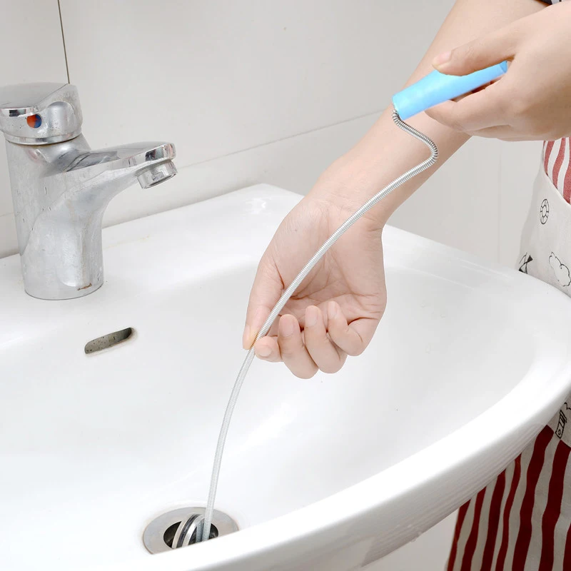 Сливная Змея Раковина земснаряд приспособление для чистки труб металлический сливной чистящий инструмент для ванной ванны туалета WWO66